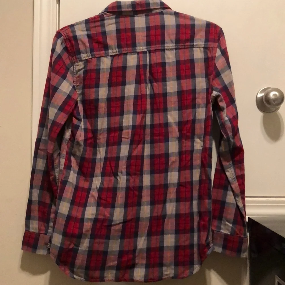 Vans plaid button down shirt